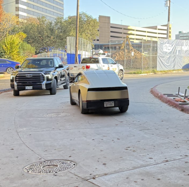 Cybercab prototype side view